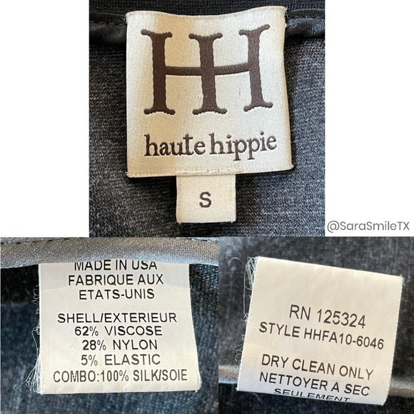 HAUTE HIPPIE Charcoal Gray Skull Crested Cropped Jacket - Picture 13 of 13